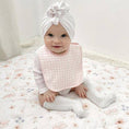 Load image into Gallery viewer, Bib Set: Butterfly/Blush Gingham Bibs