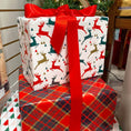 Load image into Gallery viewer, Gift Wrap: 24" x 16' Reversible Holiday | Prancing Deer/Plaid
