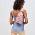 Load image into Gallery viewer, Rejuvenate - Quilted Puffer Nylon Sling Backpack