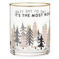 Load image into Gallery viewer, Holiday: Gold Rimmed Rocks Glass - The Most Wonderful Time of The Year