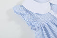 Load image into Gallery viewer, Ruffle Dress: Blue and Pink Bows