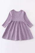 Load image into Gallery viewer, Girl Ruffle Dress: Lavender