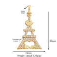 Load image into Gallery viewer, Eiffel Tower Love Charm For Charm Bar & Charm Necklace