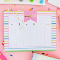 Load image into Gallery viewer, Planner: Striped Weekly List Pad