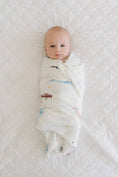 Load image into Gallery viewer, Vintage Airplanes Muslin Swaddle Blanket