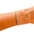 Load image into Gallery viewer, Bracelet: Colored Enamel Box Chain - 18K Gold