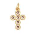 Load image into Gallery viewer, Charm: Mini Pave Cross Charm For Charm Bar & Charm Necklaces