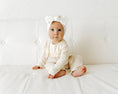 Load image into Gallery viewer, Milan Pastel Ruffle Sweater Knit Baby Jumpsuit Organic Cotton: Blush