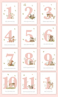 Load image into Gallery viewer, Milestone Cards (Baby Girl): Woodland Forest