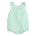 Load image into Gallery viewer, Romper: Classic Green Seersucker Baby and Toddler Bubble Romper