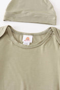 Load image into Gallery viewer, Baby Gown: Sage (2 PC Bamboo Set)