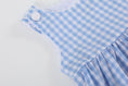 Load image into Gallery viewer, Dress: Blue Gingham Goose A Line Dress