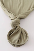 Load image into Gallery viewer, Baby Gown: Sage (2 PC Bamboo Set)