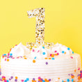 Load image into Gallery viewer, Confetti Cake Topper (Pearl): 1-Year-Old