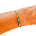 Load image into Gallery viewer, Bracelet: Colored Enamel Box Chain - 18K Gold