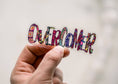 Load image into Gallery viewer, Sticker: Overcomer Christian Clear, Vinyl Sticker, 3x3 in