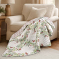 Load image into Gallery viewer, Holiday Throw: Tinsel Tidings Quilted