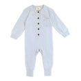 Load image into Gallery viewer, Milan Sweater Knit Button Baby Jumpsuit (Organic Cotton): Grey / 0-3 Month