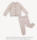 Load image into Gallery viewer, Milan Baby Button Cardigan Sweater Knit (Organic Cotton): Dusty Blue