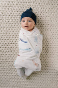 Load image into Gallery viewer, Vintage Airplanes Muslin Swaddle Blanket