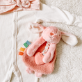 Load image into Gallery viewer, Baby Bundle (Box): Plush Lovey Bunny with Silicone Teether + Swaddle