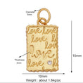Load image into Gallery viewer, Love Tag Charm For Charm Bar & Charm Necklace