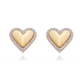 Load image into Gallery viewer, Earrings: 18k Gold Filled Pillow Heart Studs