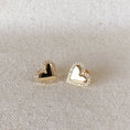Load image into Gallery viewer, Earrings: 18k Gold Filled Pillow Heart Studs