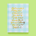 Load image into Gallery viewer, Journal: Spiritual - Sky Blue Gingham