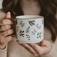 Load image into Gallery viewer, Mug: Holly Greenery Holiday