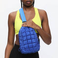 Load image into Gallery viewer, Rejuvenate - Quilted Puffer Nylon Sling Backpack