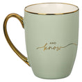 Load image into Gallery viewer, Mug: Mint/Cream - Be Still & Know