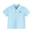 Load image into Gallery viewer, Polo Shirt: Light Blue Golf Hole
