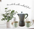 Load image into Gallery viewer, Mug: Coffee Mug Floral - Left Handed (You Make the World a Brighter Place)