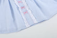 Load image into Gallery viewer, Ruffle Dress: Blue and Pink Bows