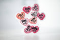 Load image into Gallery viewer, Sticker: Christian Hearts, Vinyl Sticker, 3x3 in.