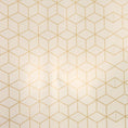 Load image into Gallery viewer, Gift Wrap: 30" x 10' Wrapping Paper | Rhombus Gold/White