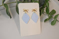Load image into Gallery viewer, Earrings: Blue Leaf, Drop & Dangle Earrings