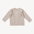 Load image into Gallery viewer, Milan Ruffle Bobble Baby Sweater Knit Pullover Top (Organic): Mauve Pink