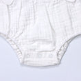 Load image into Gallery viewer, Baby Ruffle Romper (100% Muslin Cotton) White