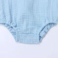 Load image into Gallery viewer, HeyPeacock Baby Romper, 100% Muslin Cotton, Boy (Blue)