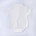 Load image into Gallery viewer, HeyPeacock Baby Romper, 100% Muslin Cotton, Boy (White)