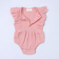 Load image into Gallery viewer, Baby Ruffle Romper (100% Muslin Cotton) Pink