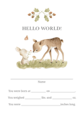 Load image into Gallery viewer, Milestone Cards (Baby Girl): Woodland Forest