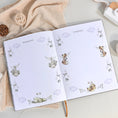 Load image into Gallery viewer, The Story of You: Fearfully and Wonderfully Made (Bear Forest) - Linen Baby Keepsake Book with Storage Box