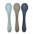 Load image into Gallery viewer, Silicone Baby Feeding Spoons, Infant - Toddler, Self-Feeding, Dishwasher Safe, 3-Pack (MULTI)