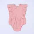 Load image into Gallery viewer, Baby Ruffle Romper (100% Muslin Cotton) Pink