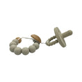Load image into Gallery viewer, Silicone Baby Pacifiers & Clips (Macaron Purple, Warm Gray, and Baby Blue)