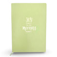 Load image into Gallery viewer, Journal: HeyPeacock Journal, PREMIUM Soft Leather - JOY COMES IN THE MORNING