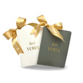 Load image into Gallery viewer, Bride: His & Her Soft Pu Leather Vow Books